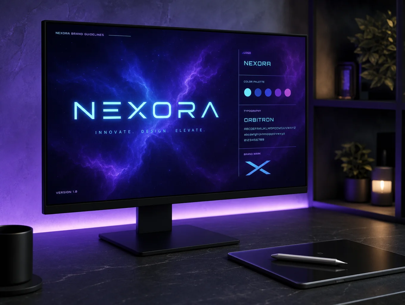 Neural core generative brand identity preview